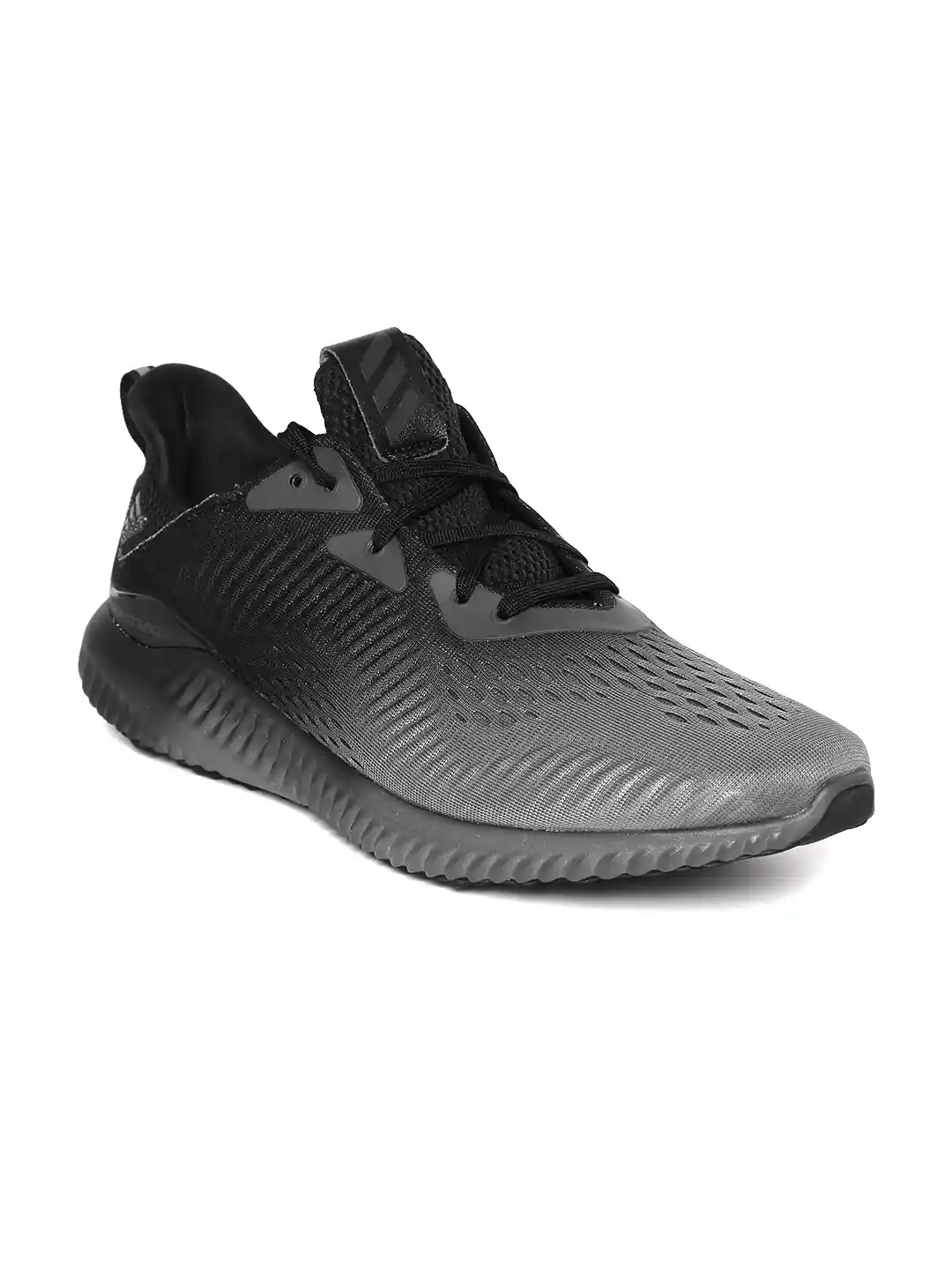 Grey Adidas Mens Mesh Trainers ADIDAS Men Grey Black Alphabounce