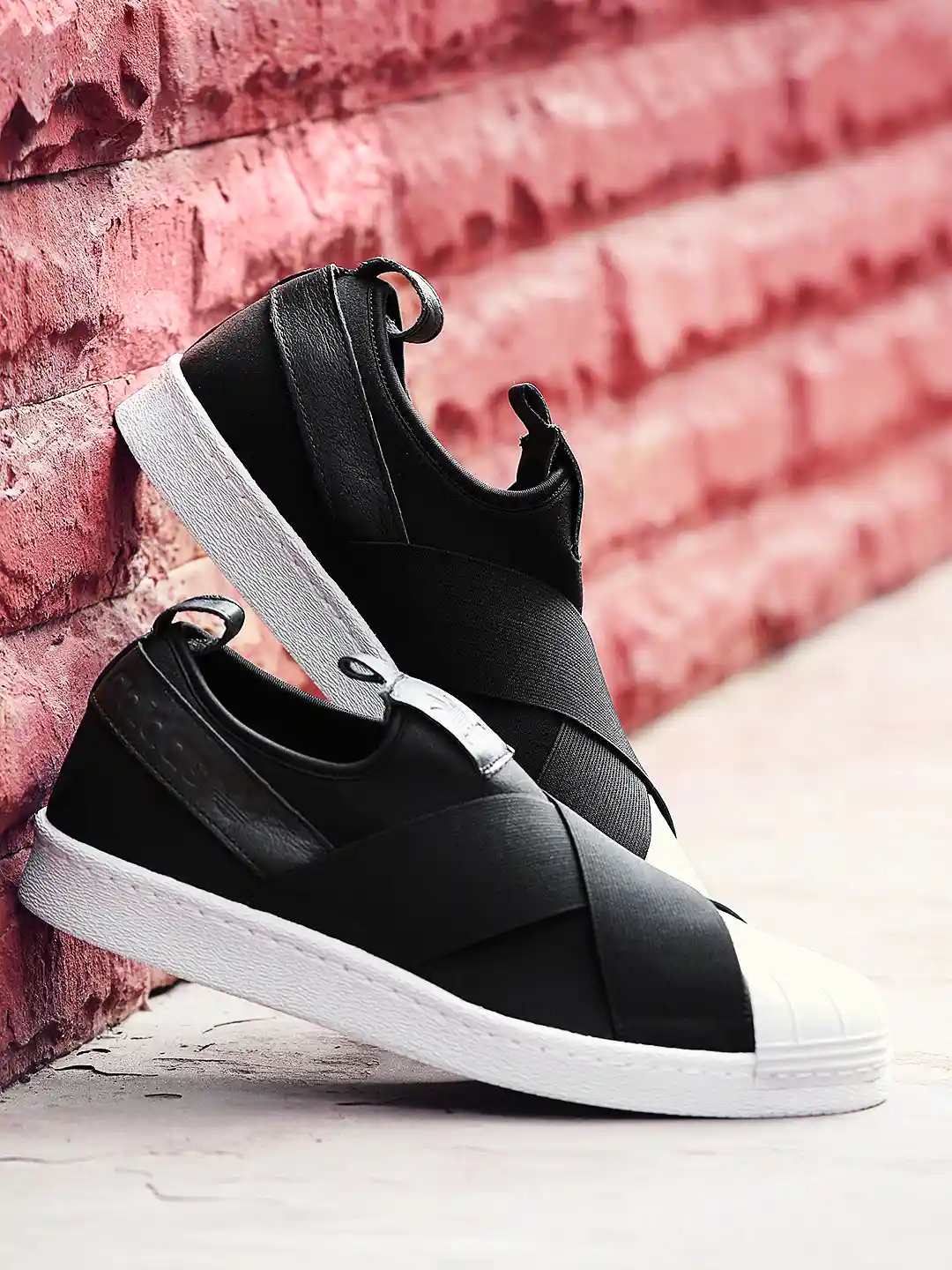 Buy ADIDAS Originals Men Black Superstar Slip-On Sneakers Casual