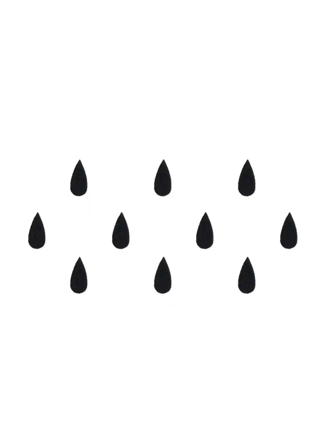 Buy Comet Busters 10 Pcs Reusable Teardrop-Shaped Designer Bindis