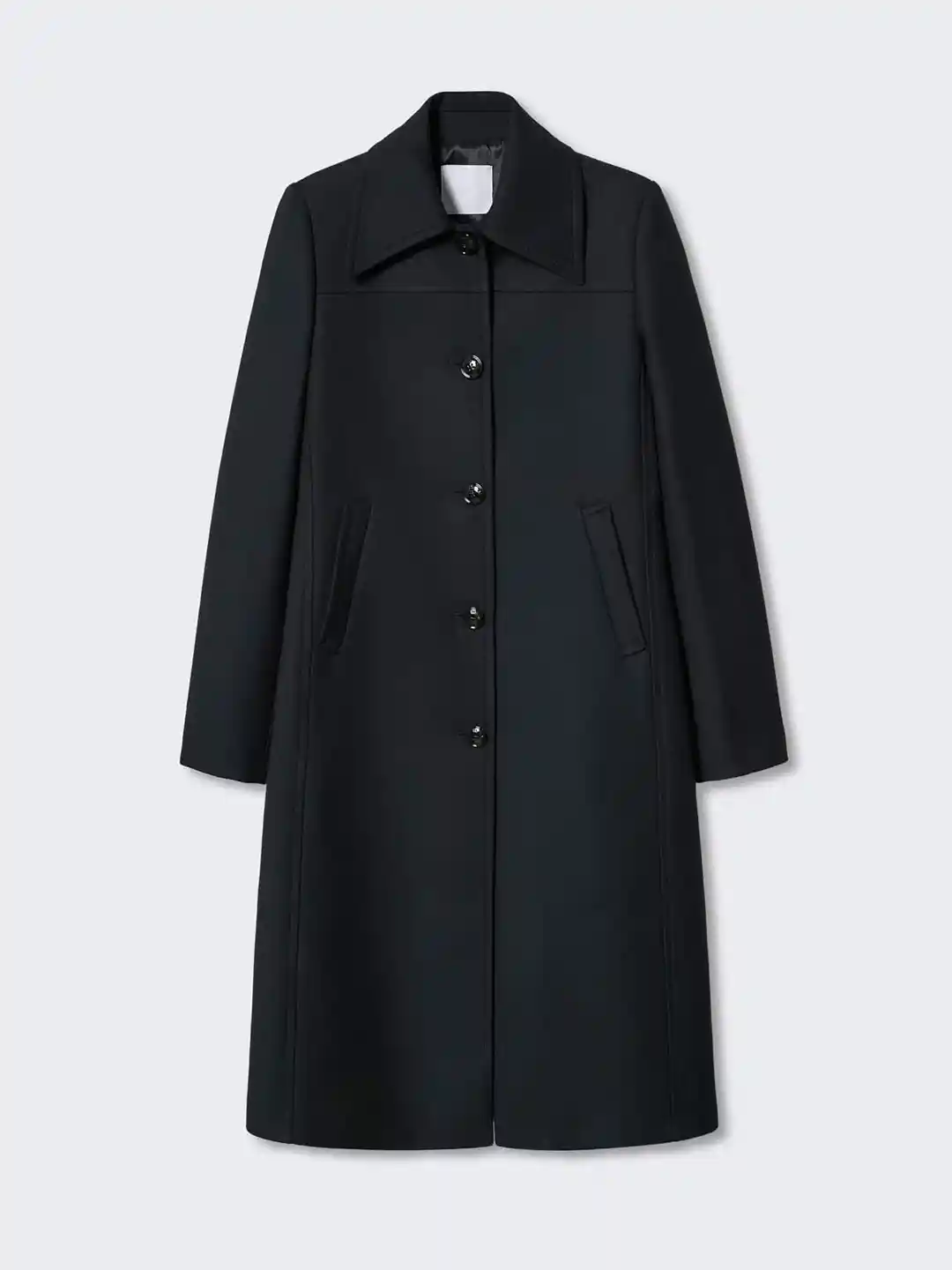 Long Black Navy Coat Buy MANGO Women Navy Blue Longline