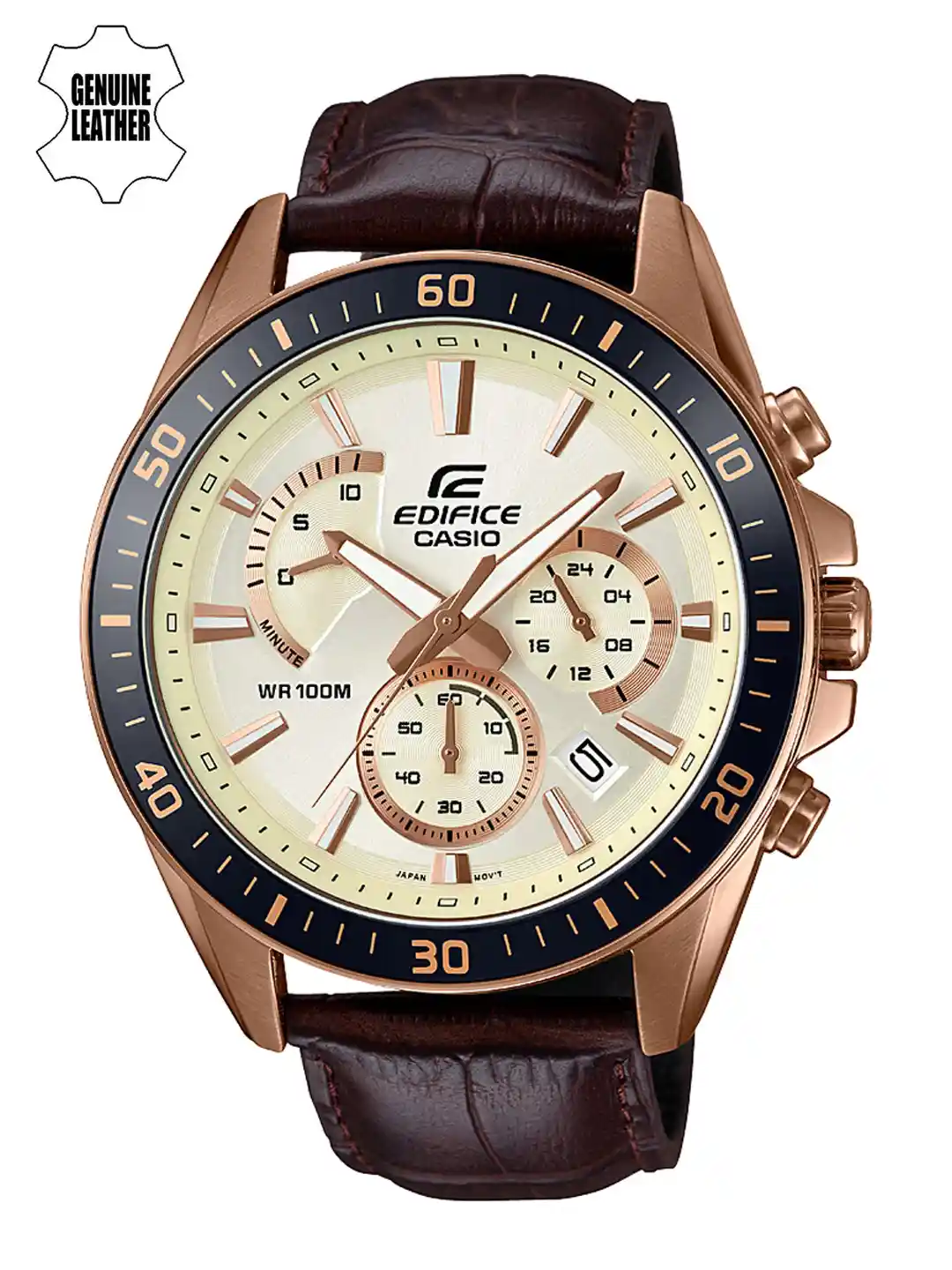 Buy CASIO Men EDifice EFR-552GL-7AVUDF Beige Analog Dial Brown