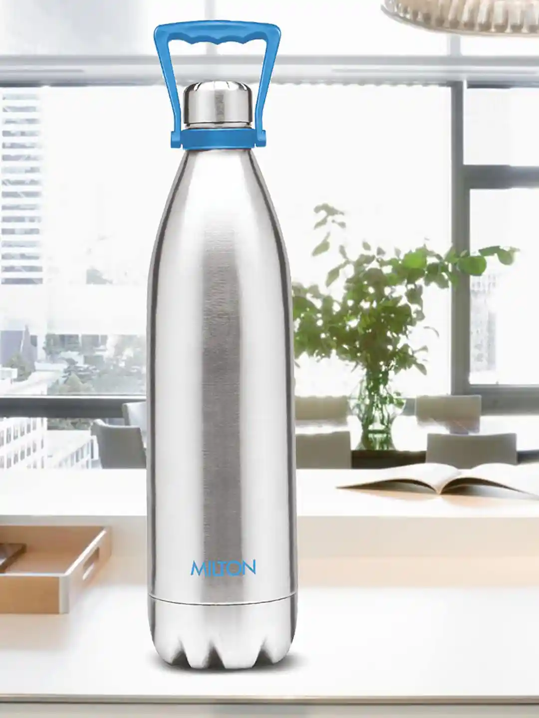 Milton Duo Silver Thermosteel Double Wall Vacuum Flask 2L