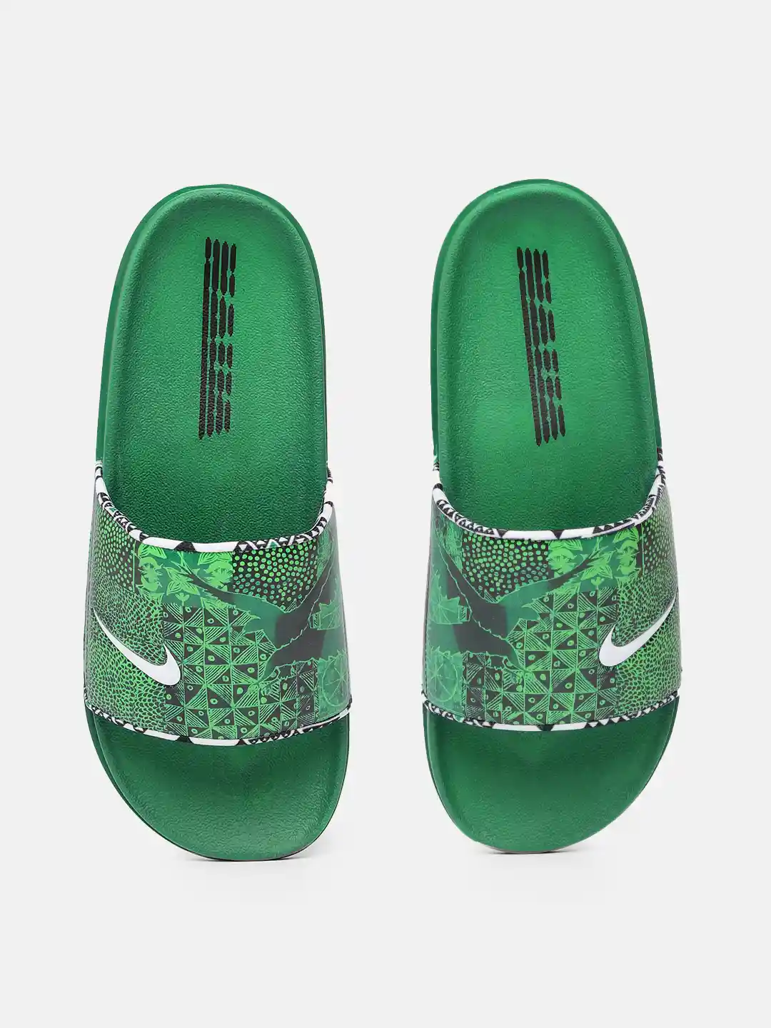 Buy Nike Men Green Printed OFFCOURT Sliders Flip Flops for Men - Main Image