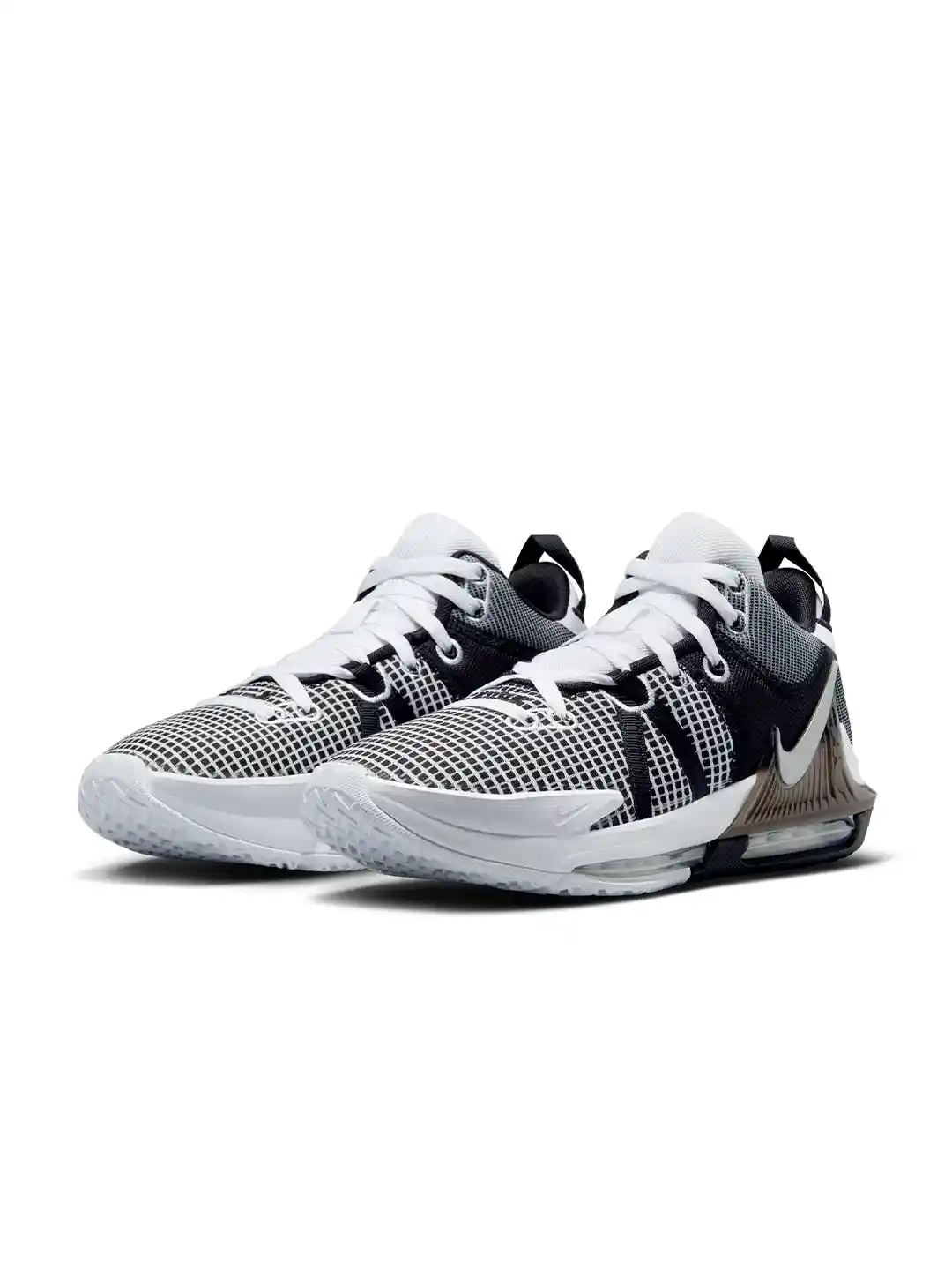 Buy Nike Men White Black Lebron Witness VII Basketball Shoes