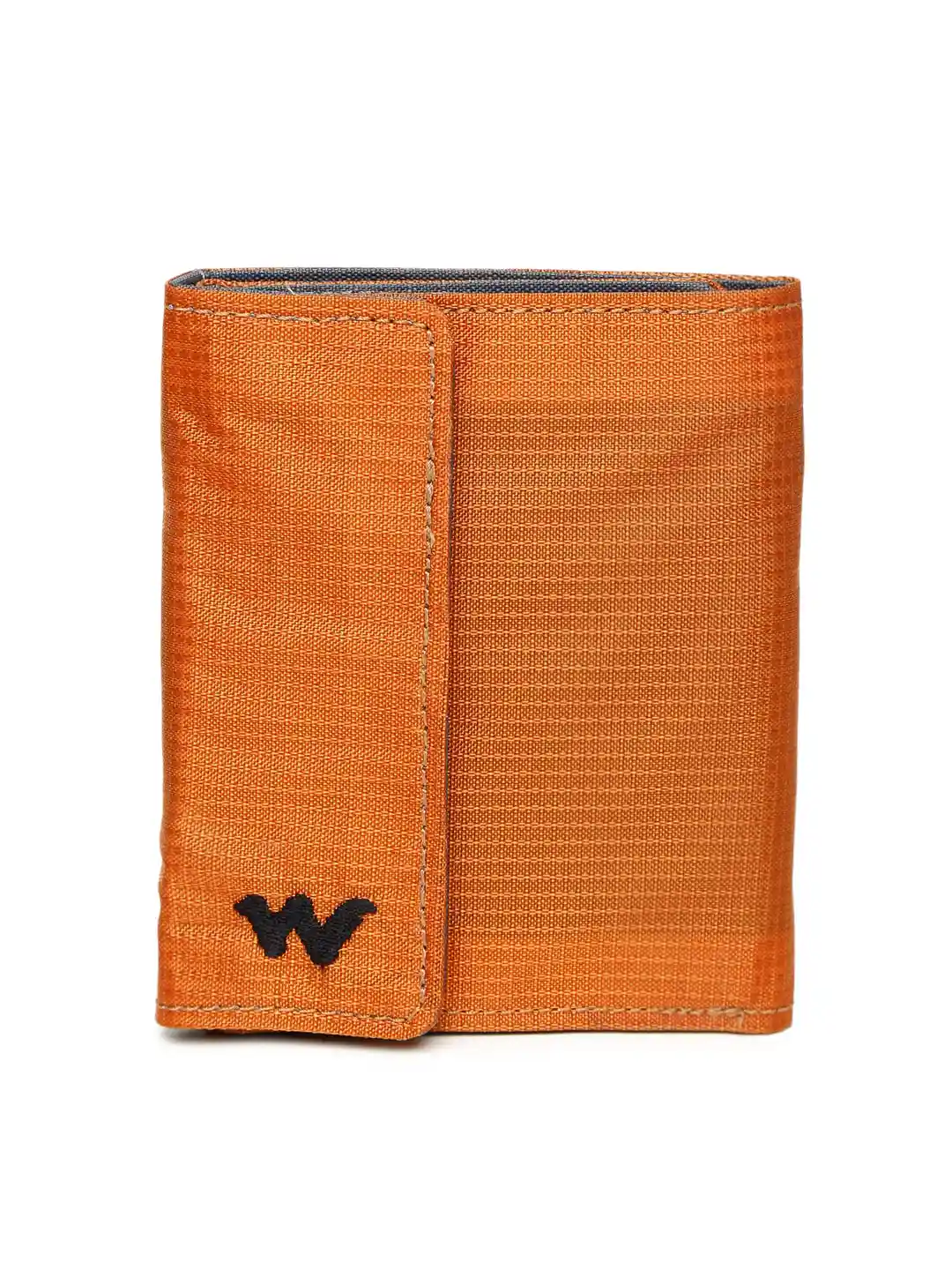 Buy Wildcraft Unisex Orange Solid Threefold Wallet Wallets for