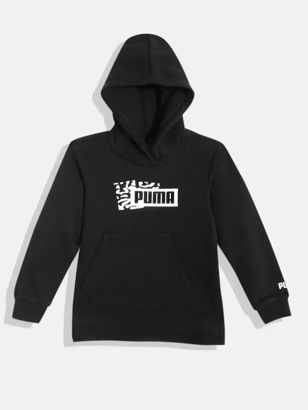 Buy Puma Girls Brand Logo Printed Regular Fit Hooded Sweatshirt - Main Image