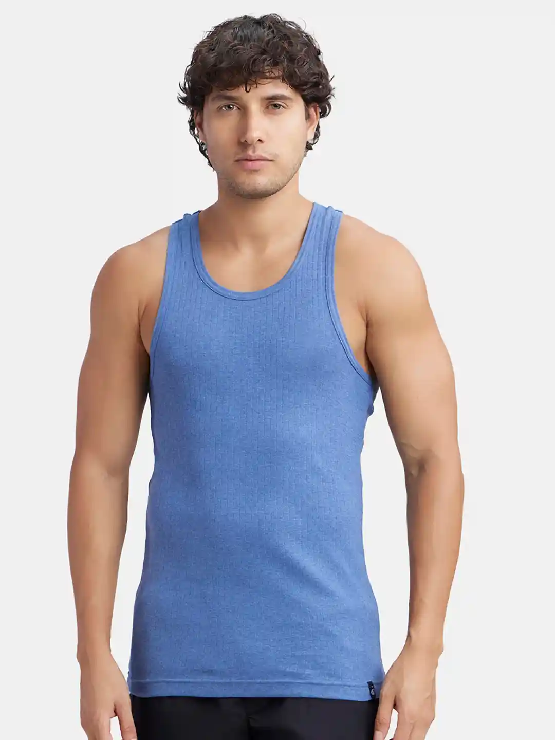 Buy Jockey Combed Cotton Rib Round Neck with Racer Back Gym Vest