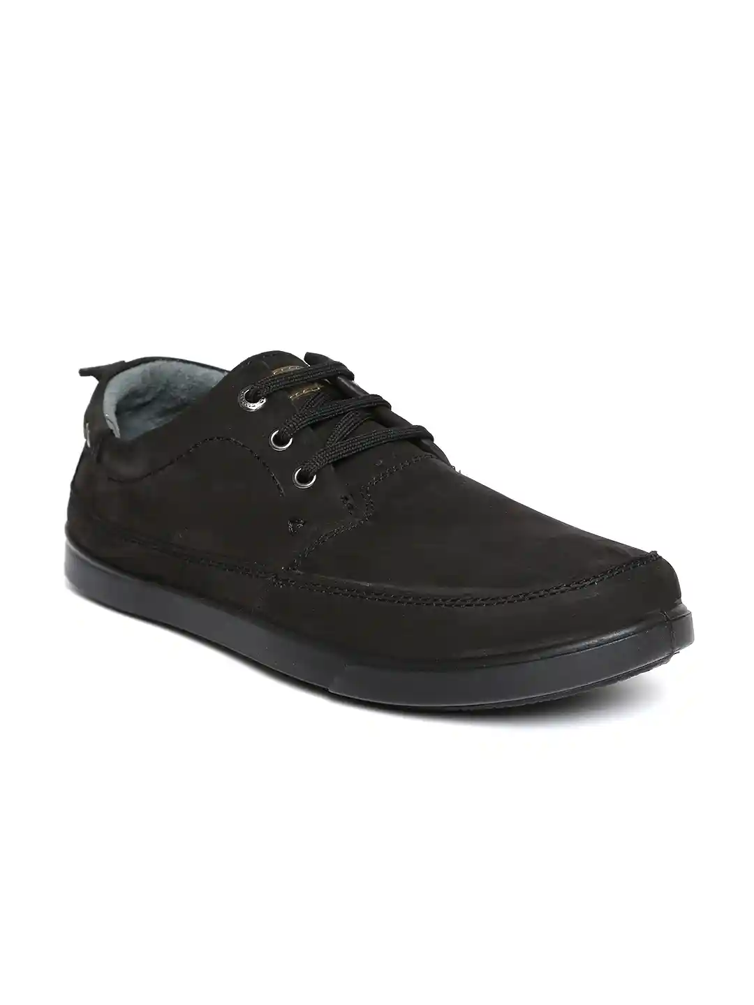 Woodland ProPlanet Men Black Nubuck Leather Sneakers