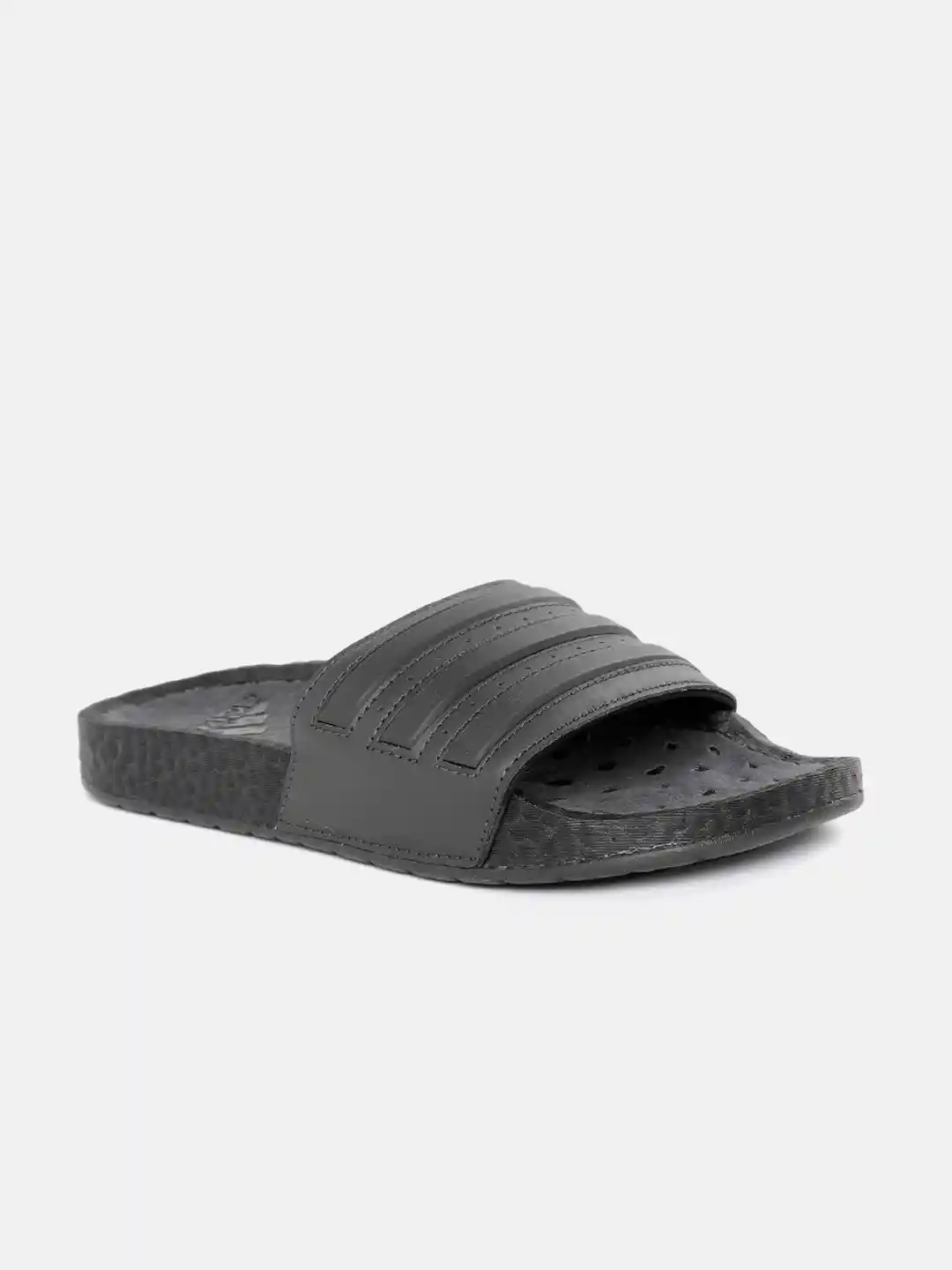 Buy ADIDAS Unisex Self-Striped Rubber Adilette Boost Sliders