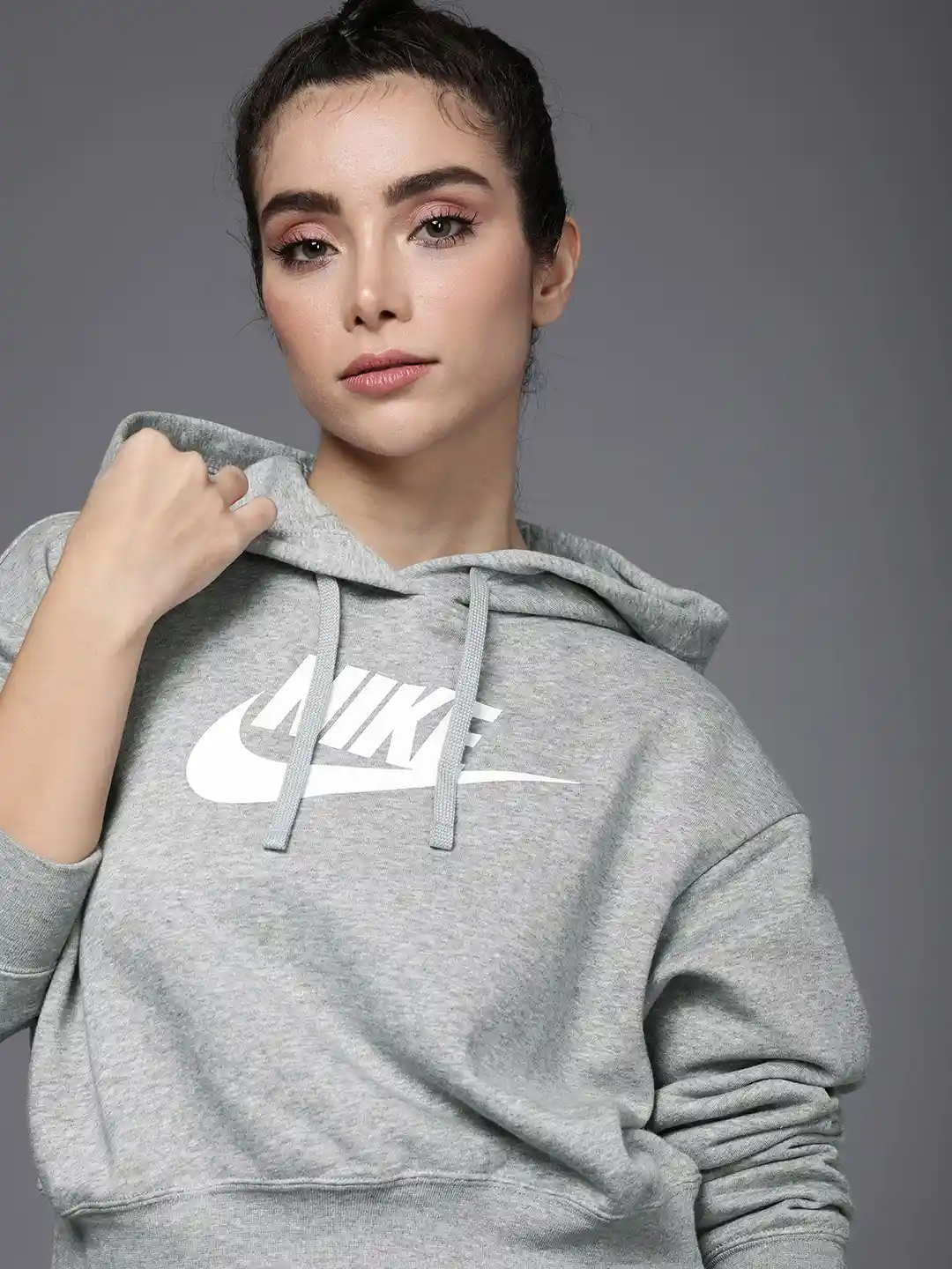 Club Fleece Hoodie Nike Pullover Nike Zeichen Nike Women Grey