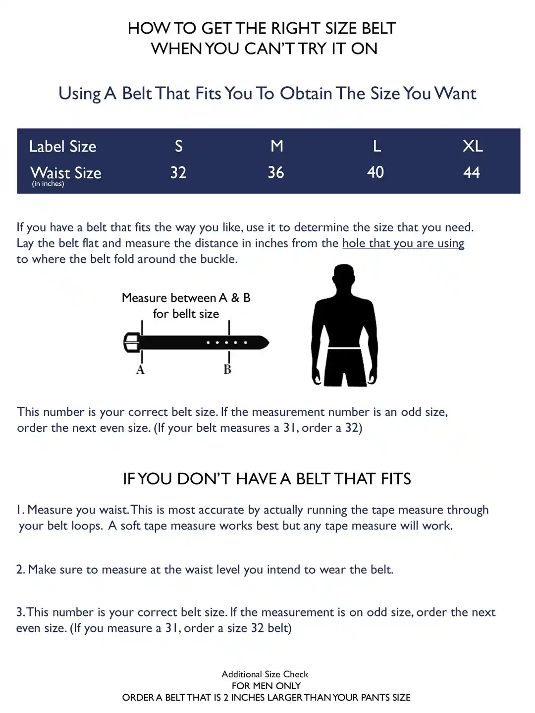 How To What Size Belt Does A 32 Waist Wear For Men How Do You Know