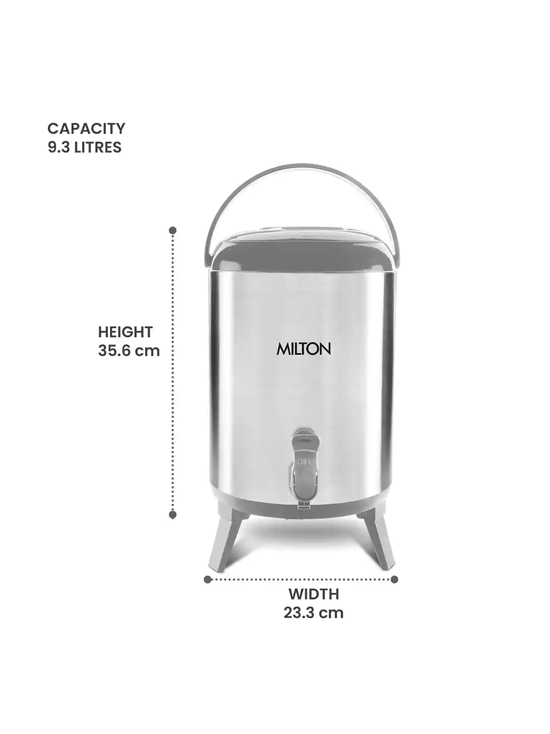 Buy Milton Steel-Toned Plain Stellar 10 Thermosteel Water Jug L