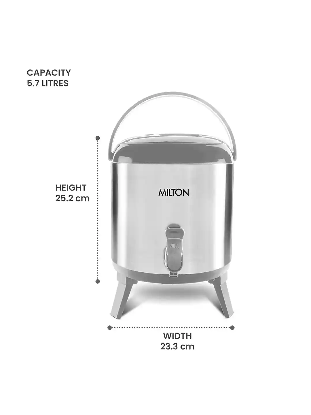 Buy Milton Silver-Toned Steelplain Stellar Thermosteel Water Jug