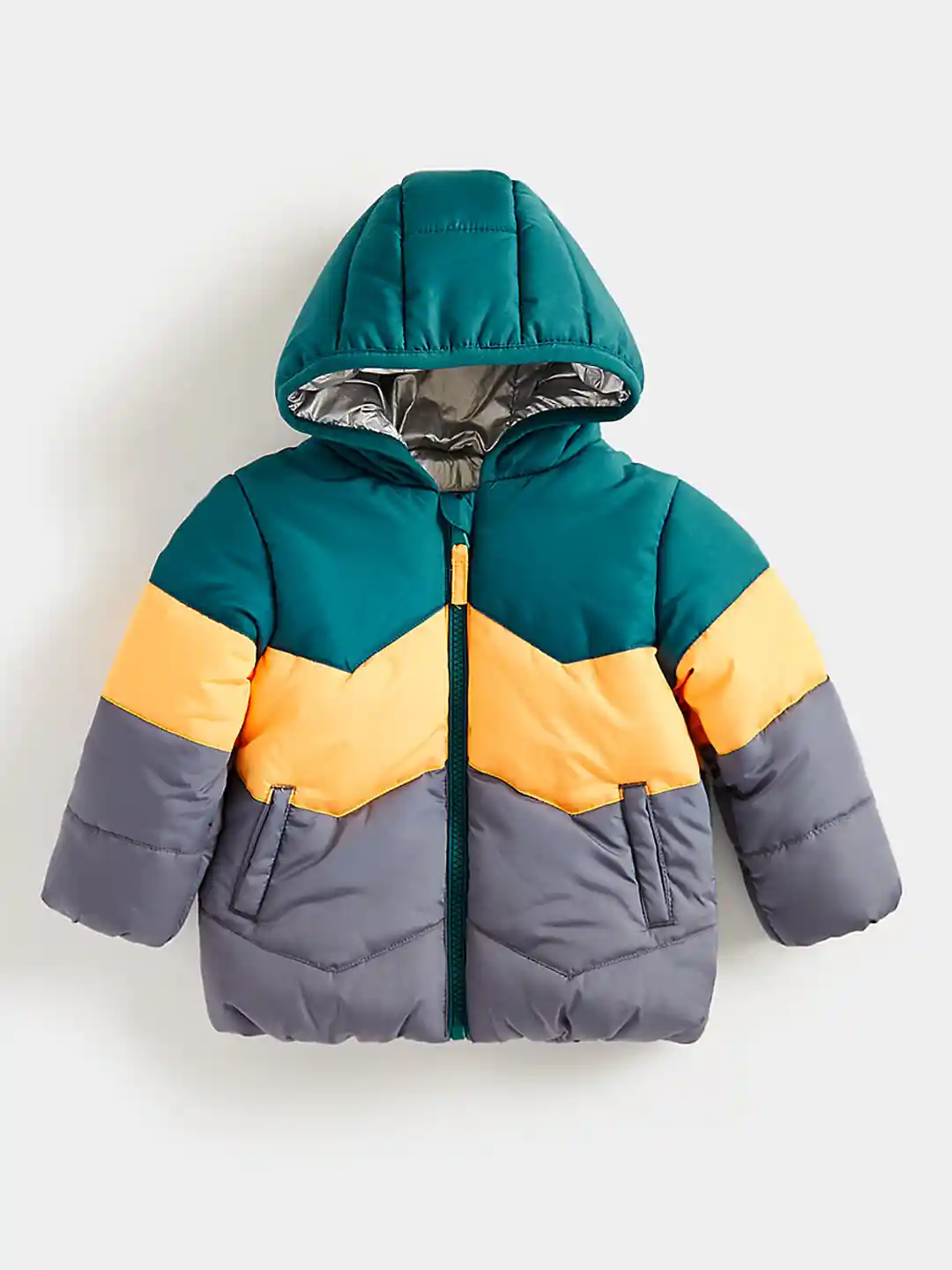 Buy mothercare Boys Striped Hooded Padded Jacket Jackets for