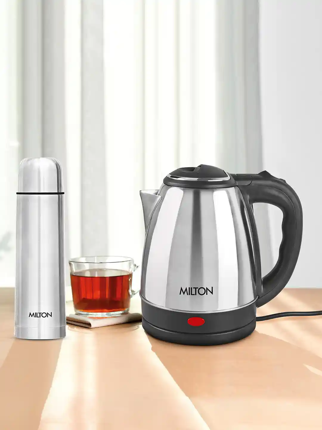 Buy Milton Silver Combo Set Go Electro Ltrs Kettle Flip Lid