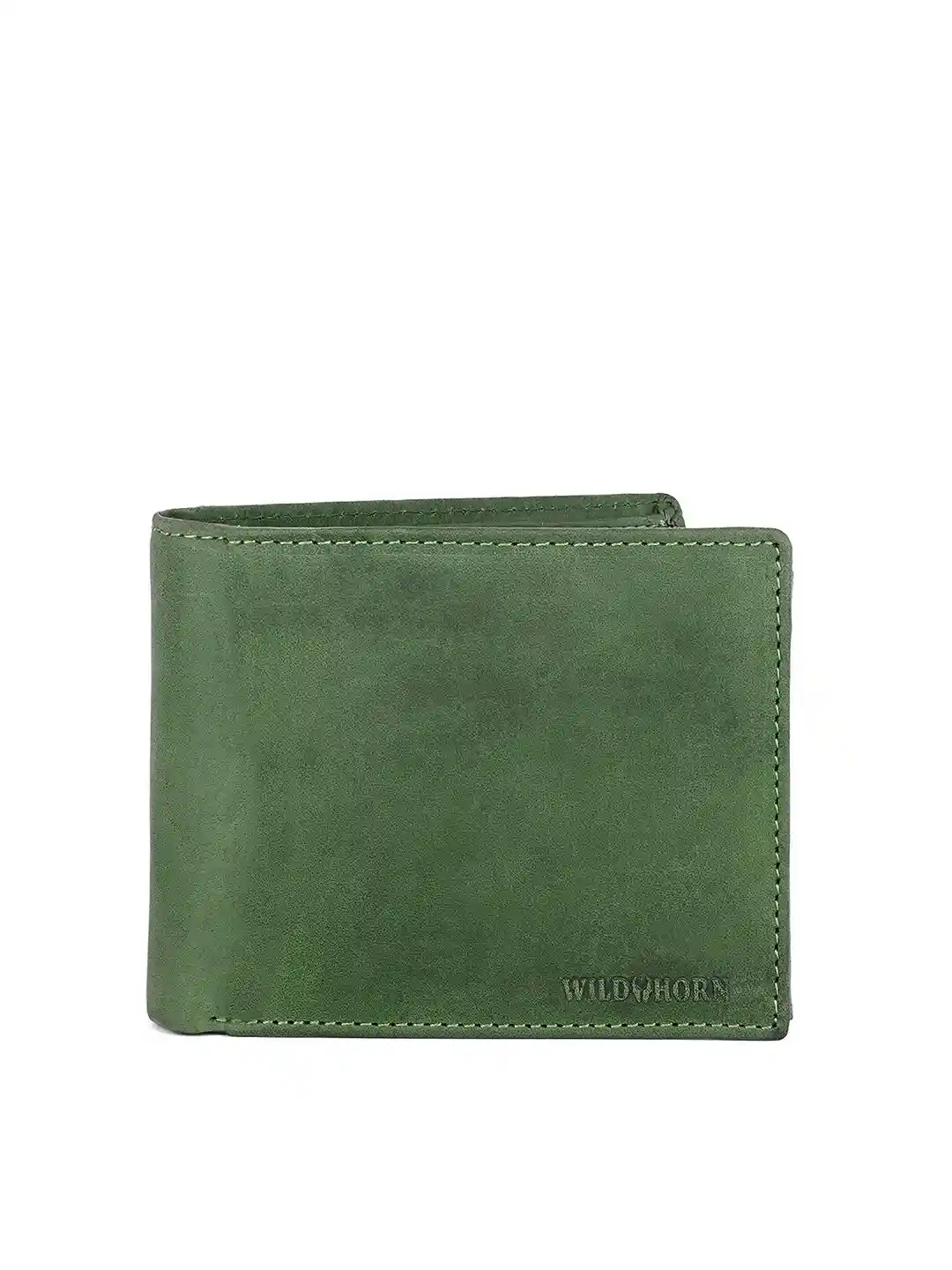 Buy WildHorn Men Solid Leather Two Fold Wallet - Wallets for Men