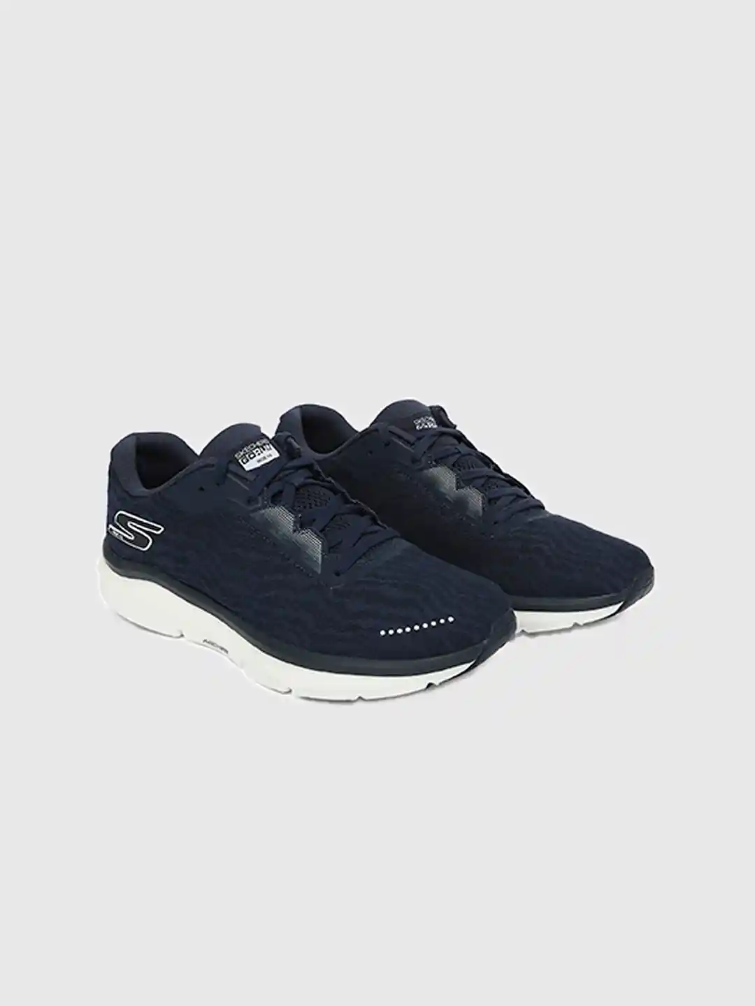 Buy Skechers Men Navy Blue Mesh Go Run Ride 10 Sports Shoes - Main Image