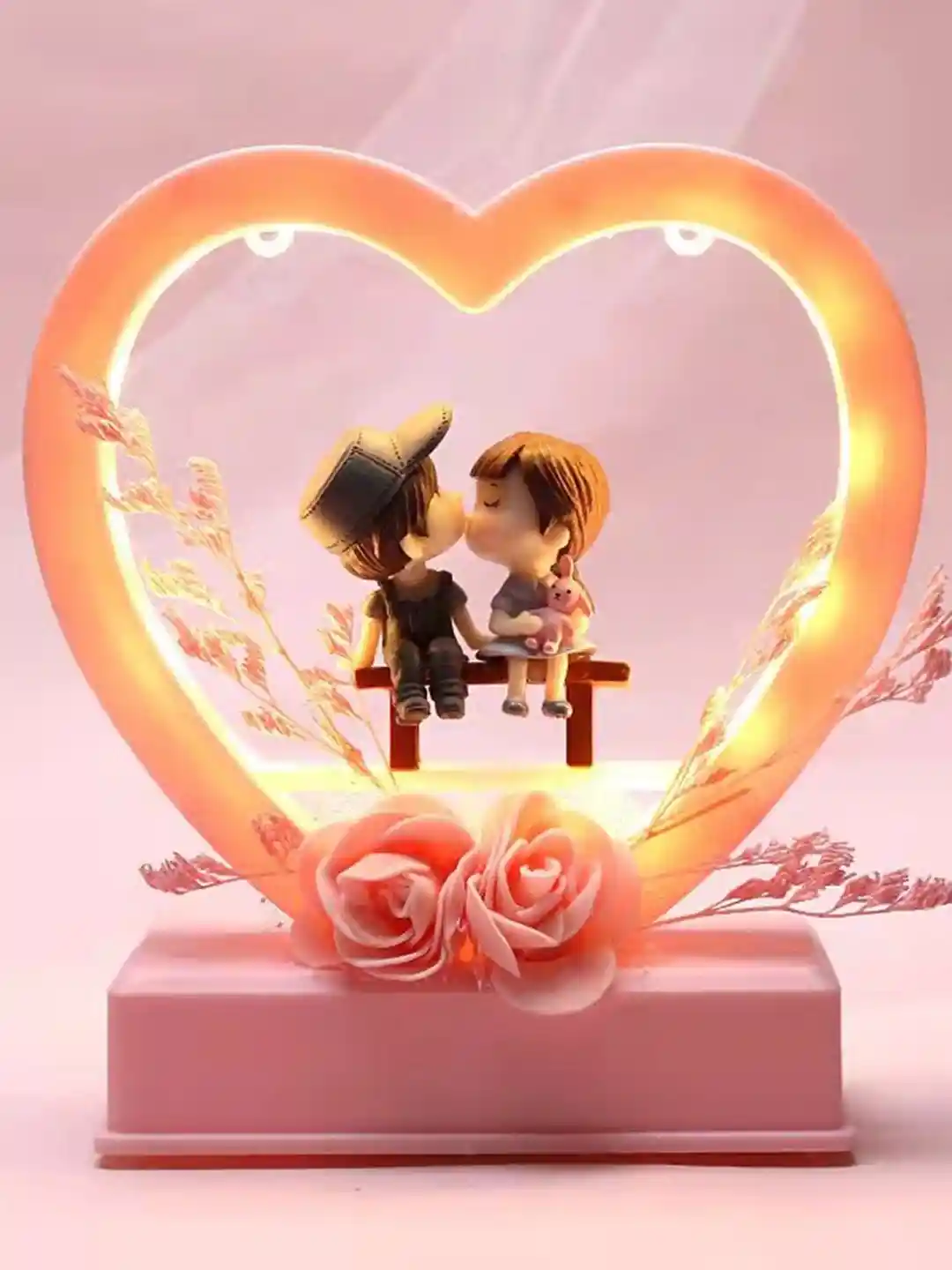 Buy CHOCOZONE Musical Couple with Lights Pink Plastic Glossy