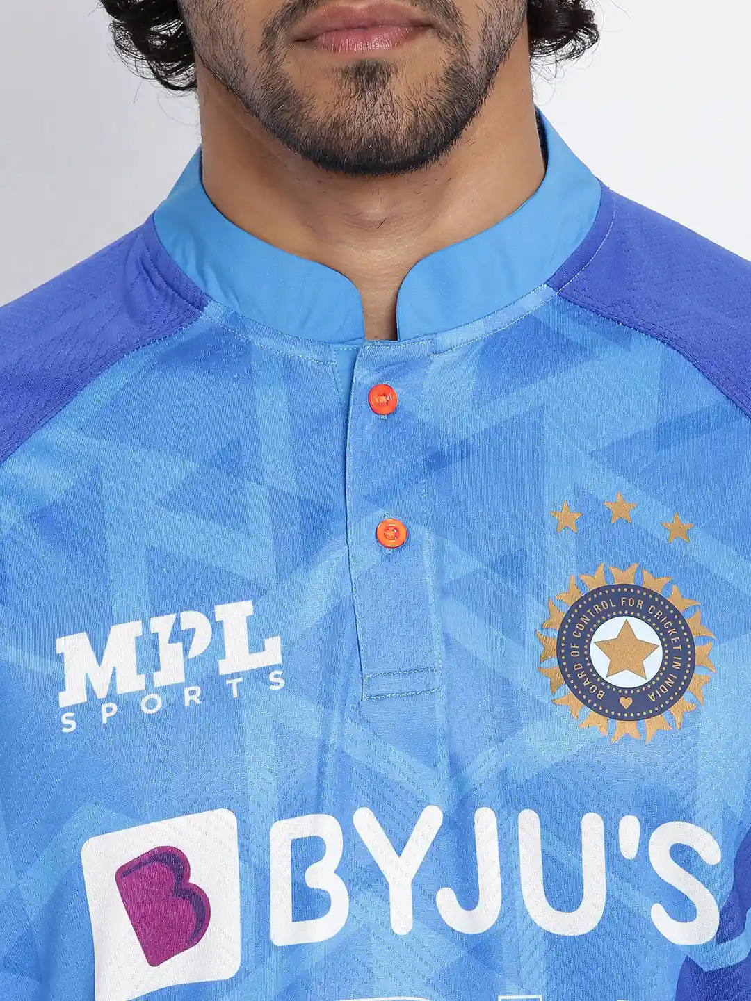 Buy MPL SPORTS Men Blue Team India T20 World Cup Stadium Jersey T