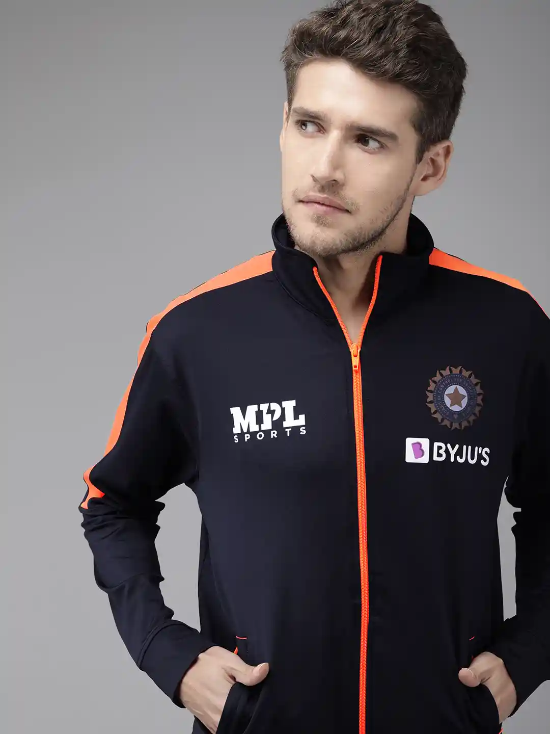 Buy MPL SPORTS Men Navy Blue Brand Logo Printed Team India