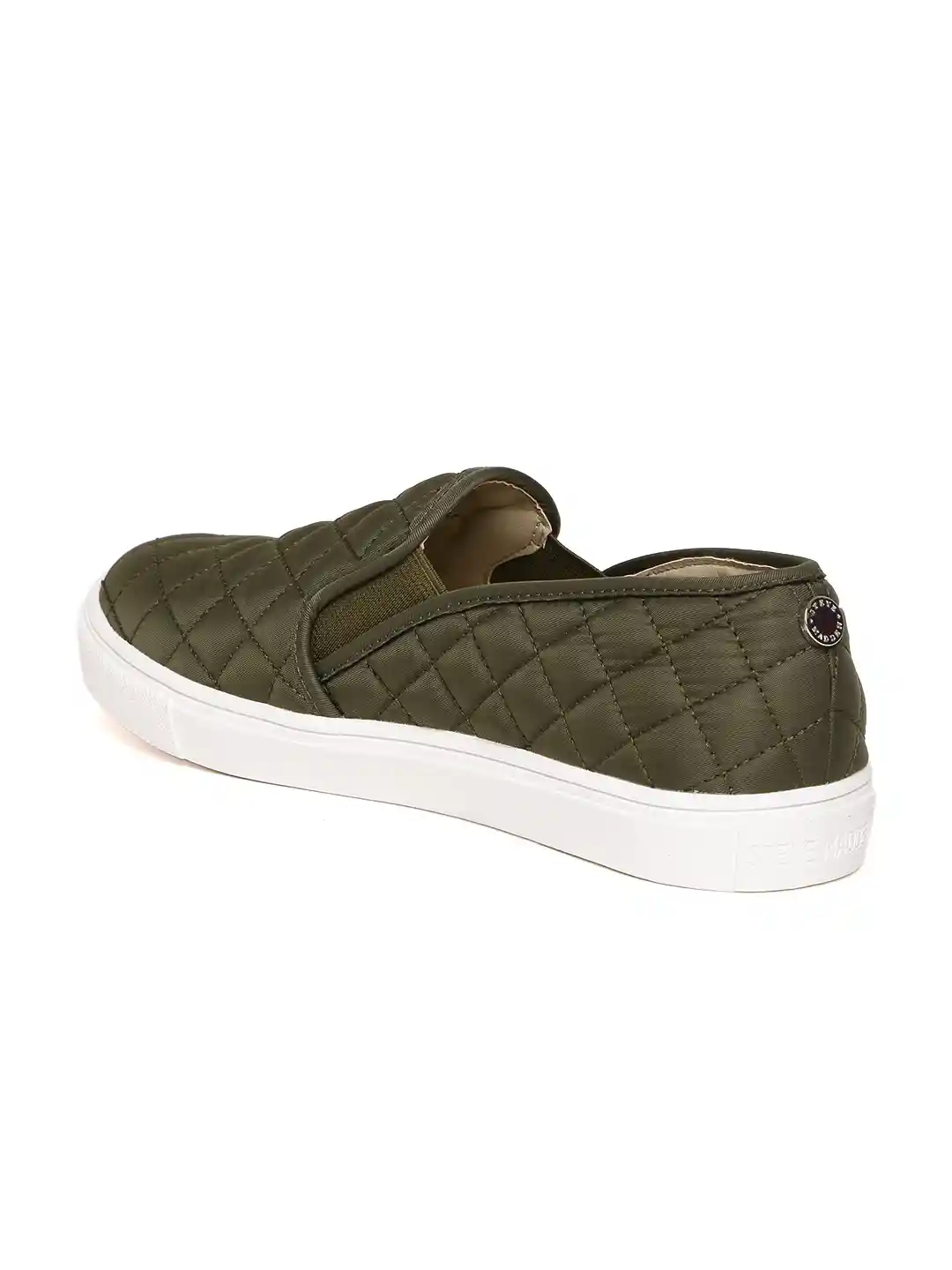 Buy Steve Madden Women Olive Green Slip-On Sneakers Casual Shoes