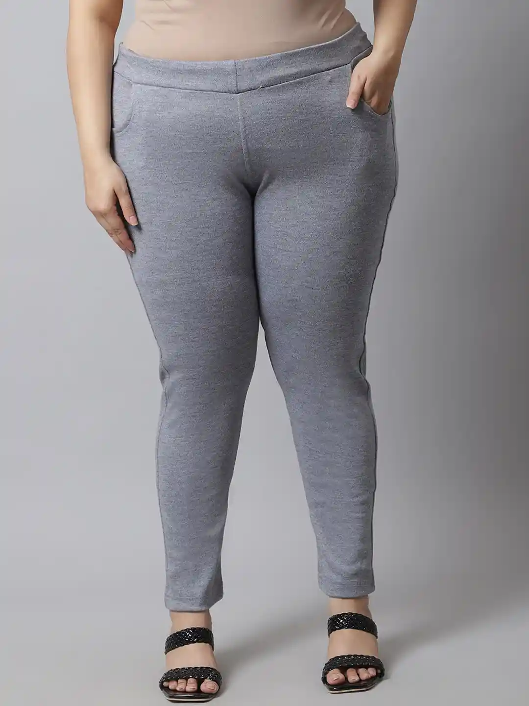 Buy TAG PLUS Women Plus Size Solid Ankle-Length Leggings
