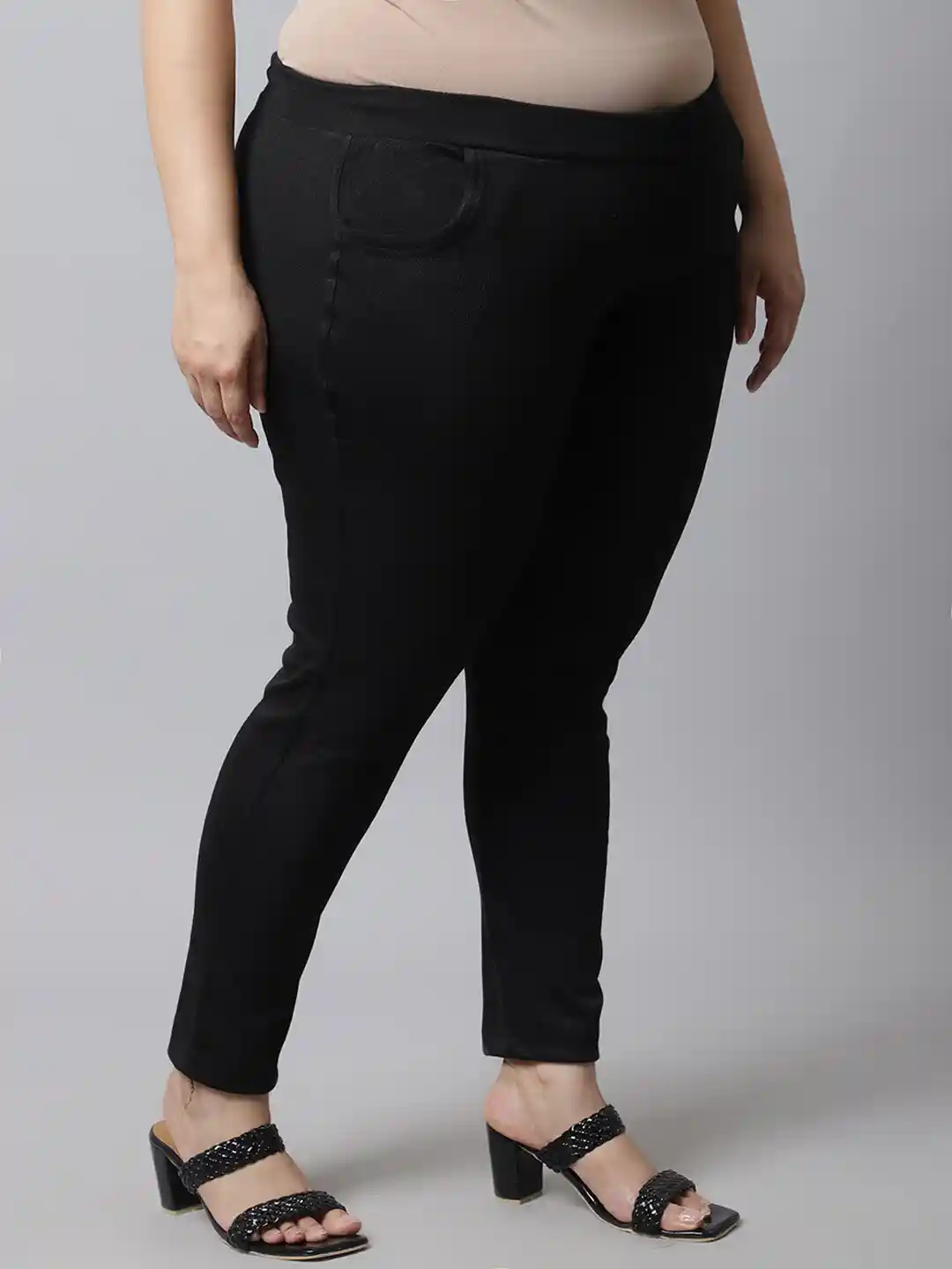 Buy TAG PLUS Women Plus Size Solid Ankle Length Woolen Leggings
