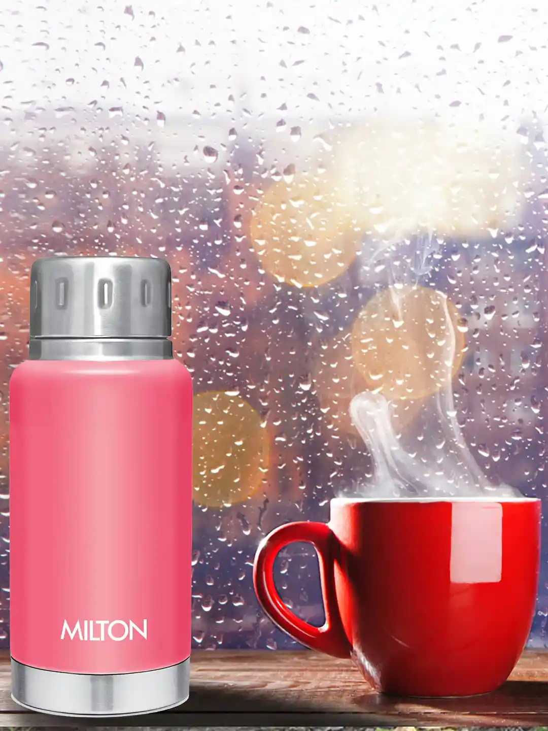 Buy Milton Elfin 160 Pink Thermosteel Spill Proof Water Bottle