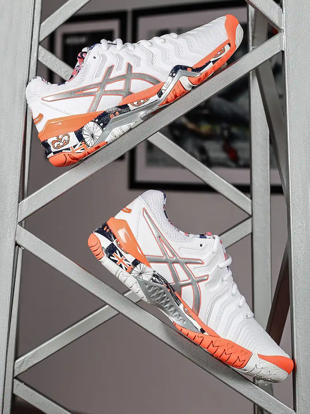 Buy ASICS Women White Gel-Resolution London Tennis Shoes