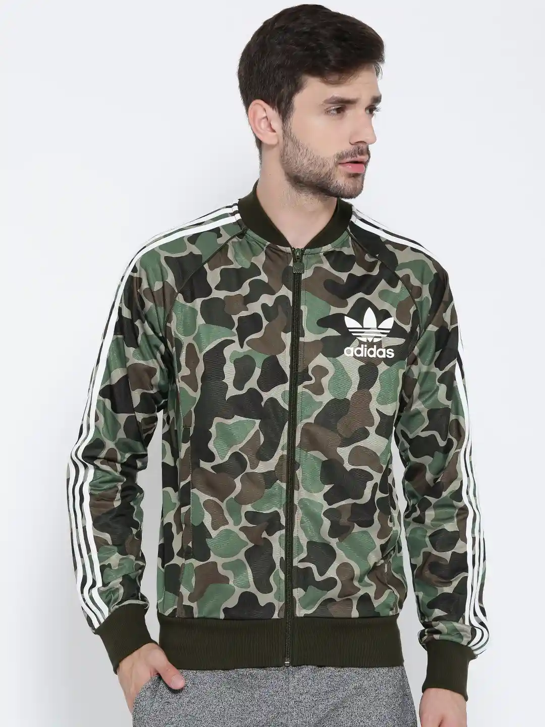 Camouflage Men's Adidas Tricot Jacket Buy Adidas Men's Camo