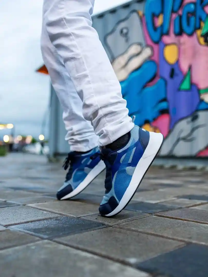 Buy Puma Men Navy Blue and Off-White Colourblocked Sneakers - Casual Shoes  for Men 17350722 | Myntra