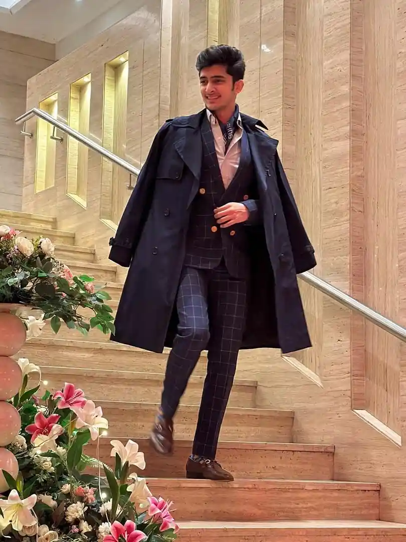 Buy HONNETE Double Breasted Longline Pea Coat Coats for Men