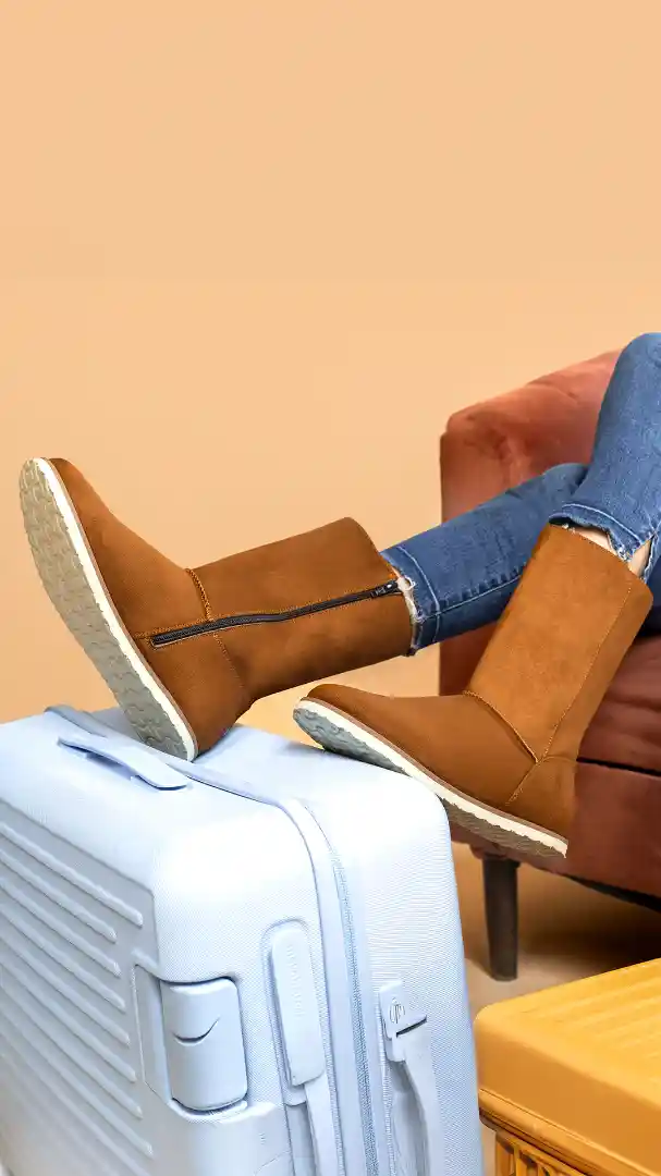 Buy yoho Women High-Top Uggs Boot Suede Leather Finish Winter Boot