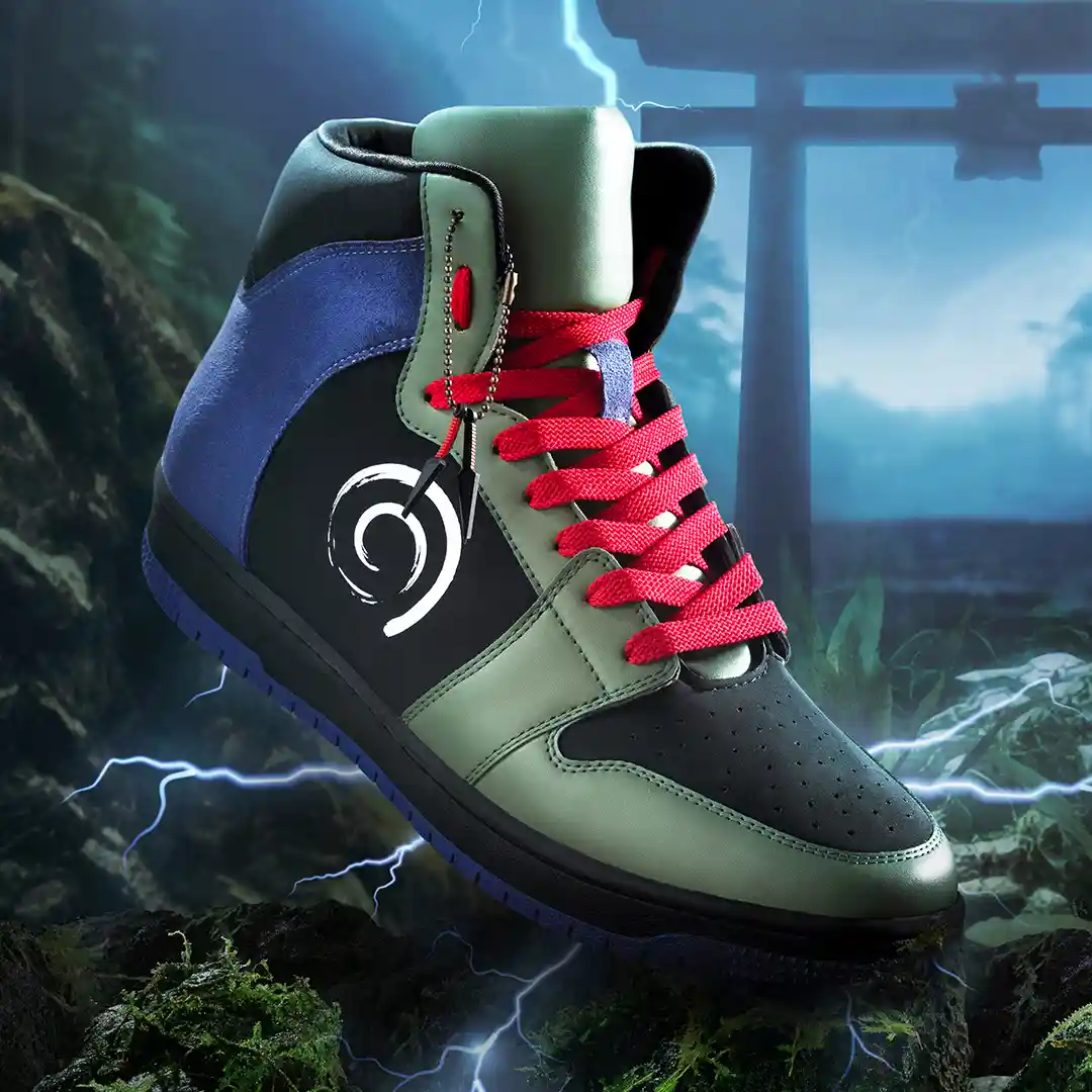 Bewakoof Men Naruto Kakashi Colourblocked High Top Sneakers