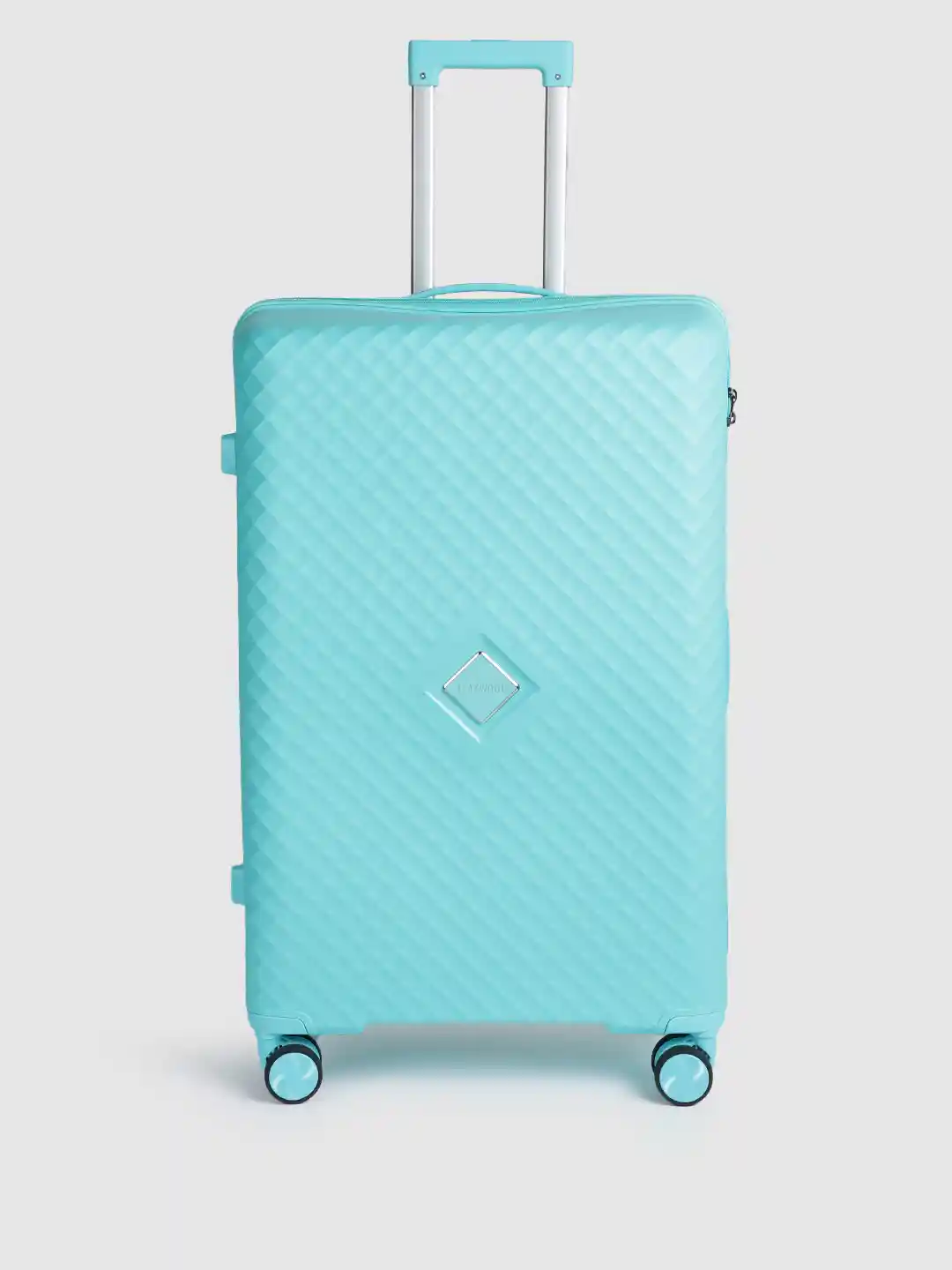 Buy Teakwood Leathers SQUARE Hard Textured Large Size Trolley Bag