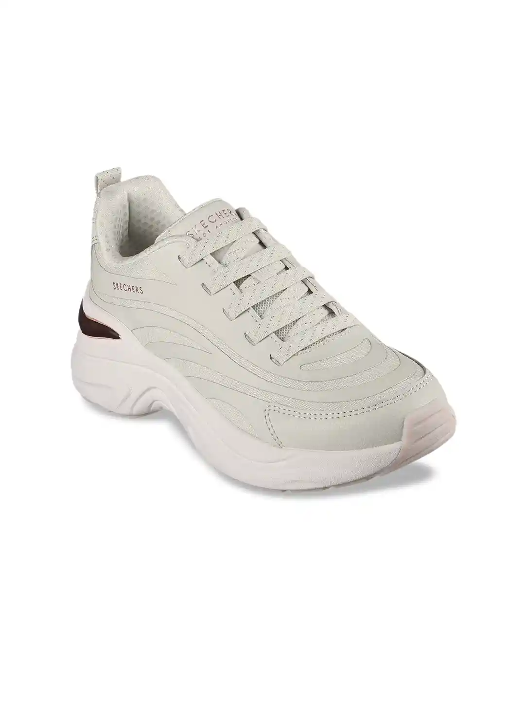 Buy Skechers Hazel Step N Flow Women Beige Mid-Top Casual