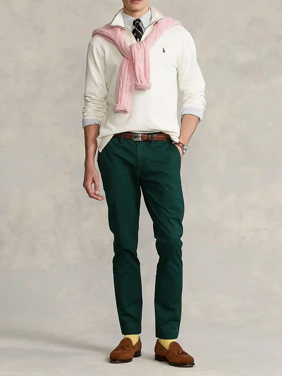 Buy Polo Ralph Lauren Men Estate-Rib Quarter-Zip Pullover Sweaters