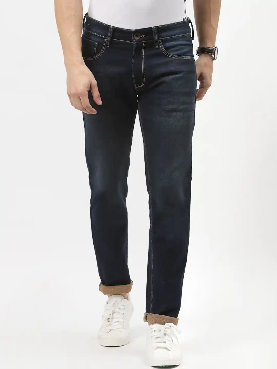Buy Pepe Jeans Men Tapered Fit Low-Rise Light Fade Stretchable