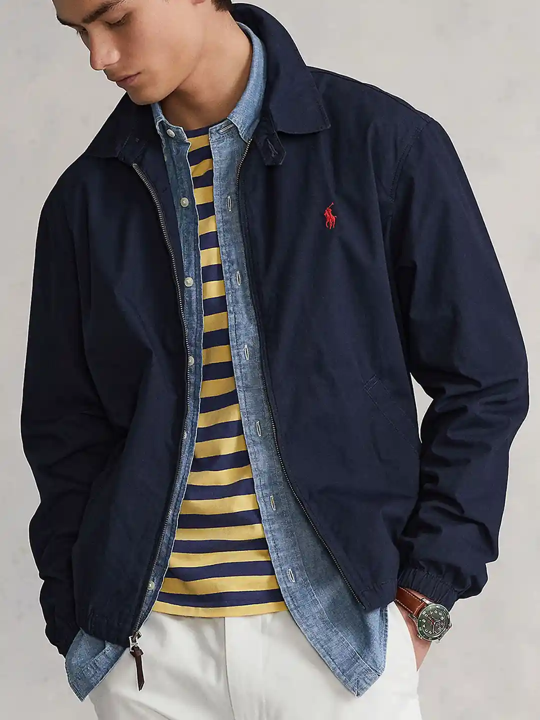 Polo by Ralph Lauren ネイビー ジャケット Polo ストレッチ チノ スーツ ジャケット（テーラードジャケット