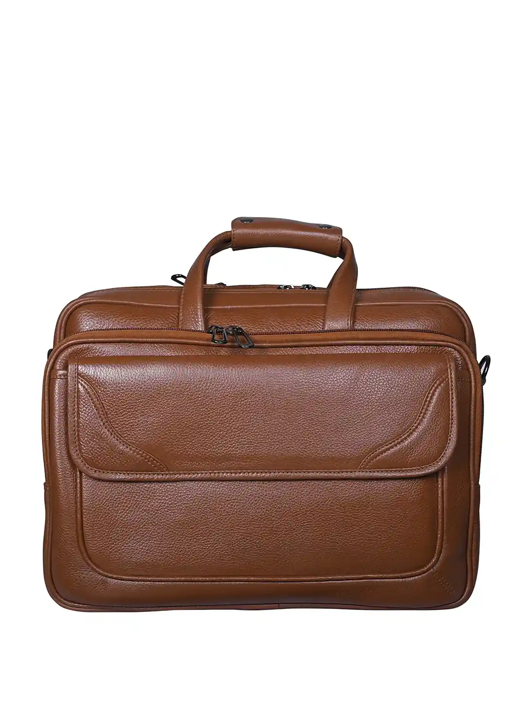 Calvadoss Women Up To 17 Inch Textured Leather Laptop Bag