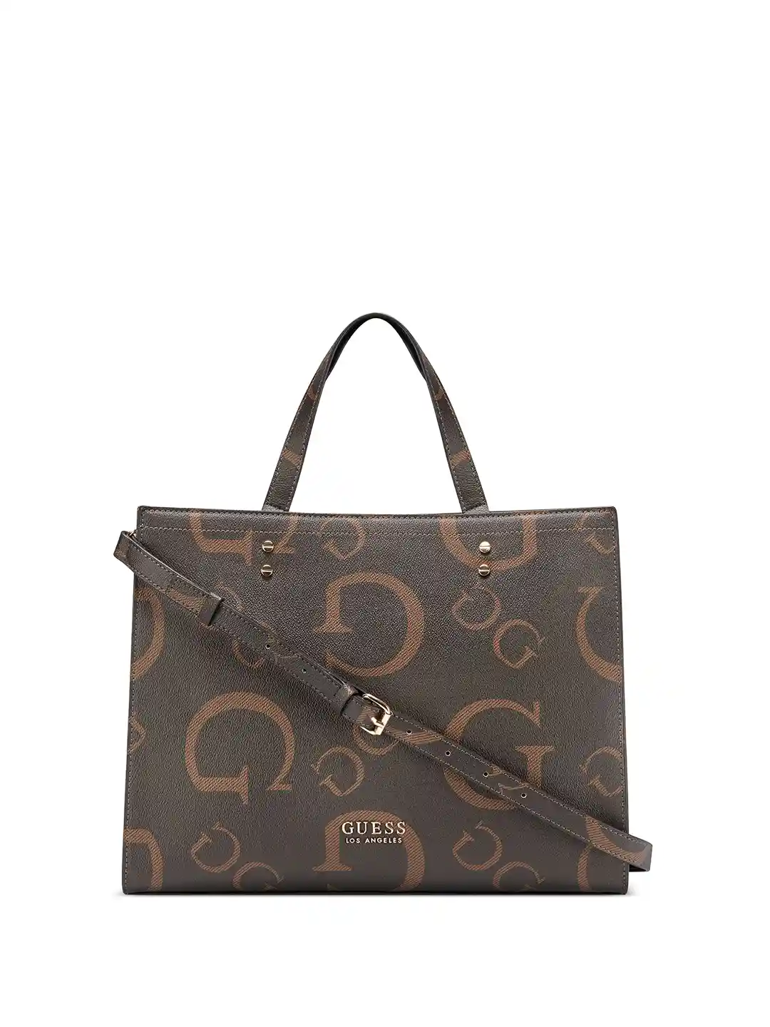 Buy GUESS Printed Structured Tote Bag Handbags for Women