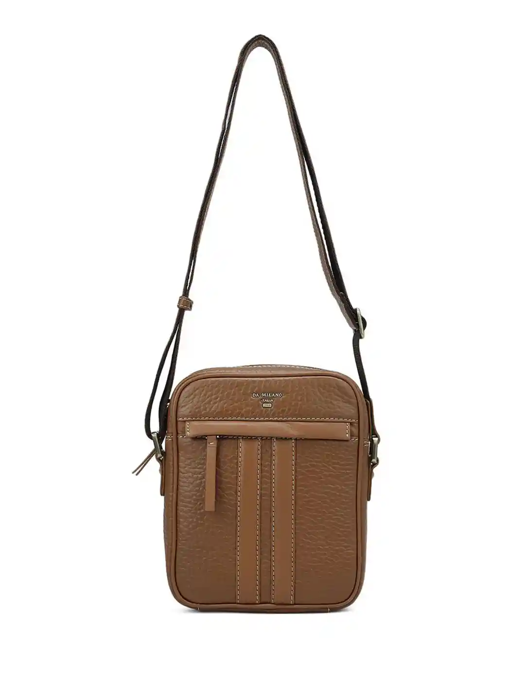 Buy Da Milano Men Textured Messenger Bag Messenger Bag for Men