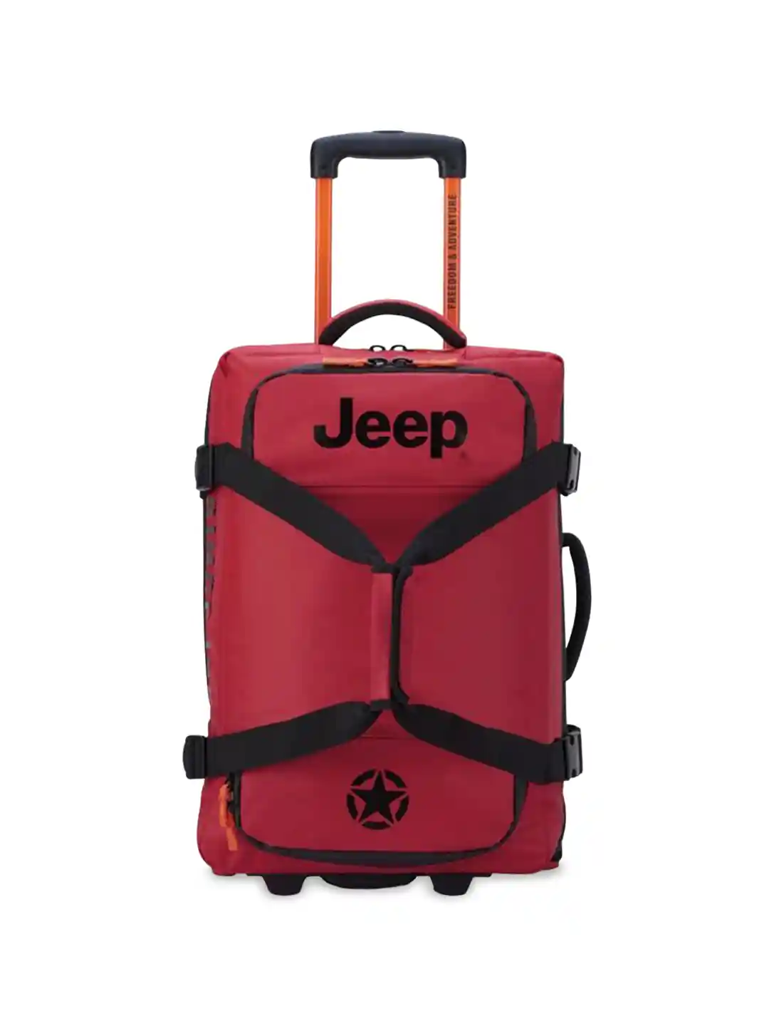 Buy Jeep Printed Soft Cabin Duffle Trolley Bag Trolley Bag for