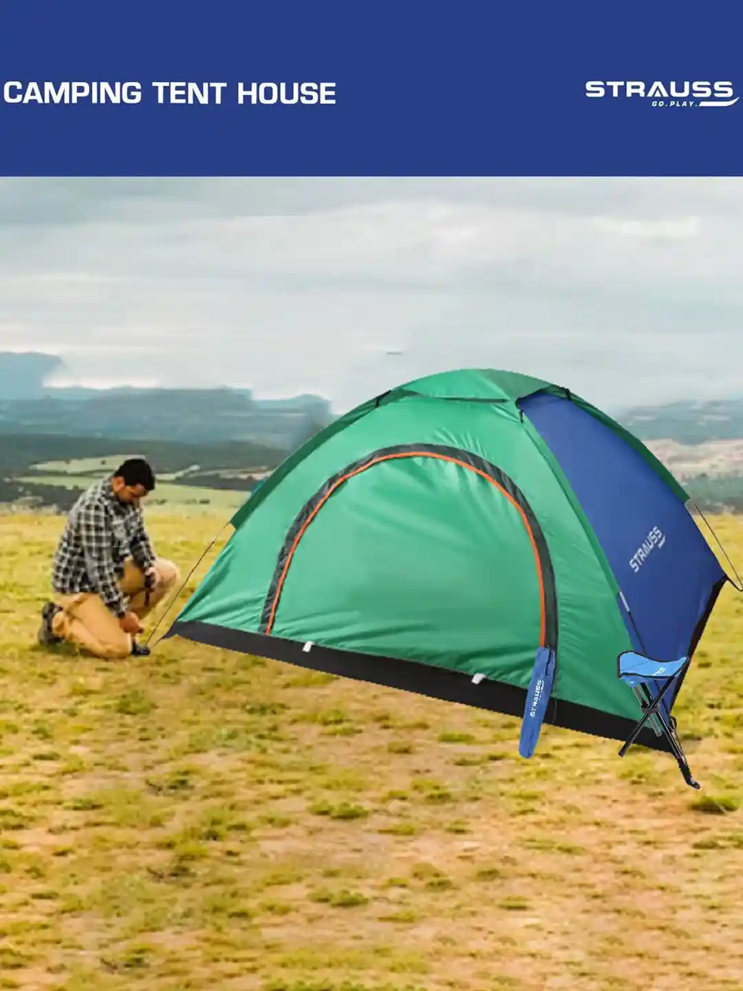 Buy STRAUSS Portable Tent For Camping Tent for Unisex 30650357