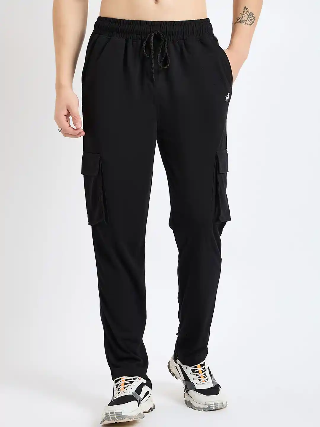 Buy Modeve Men Cotton Mid Rise Cargo Track Pants Track Pants for