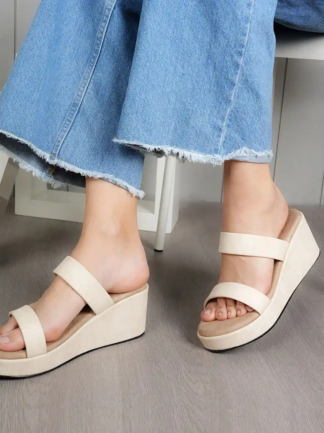 Buy DressBerry Women Open Toe Wedge Heeled Sandals Heels for