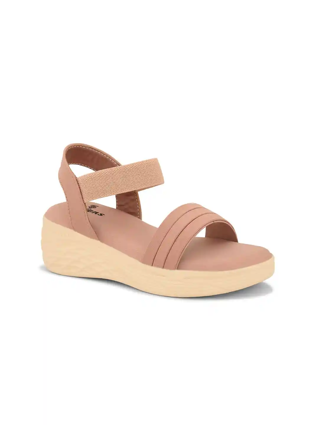 STEFENS Girls Textured Wedge Heeled Sandals