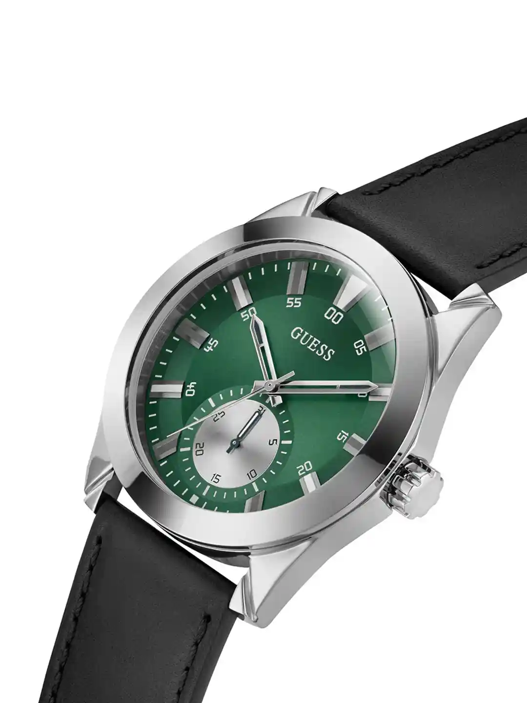 Buy GUESS Men Dial Leather Straps Analogue Watch GW0793G1