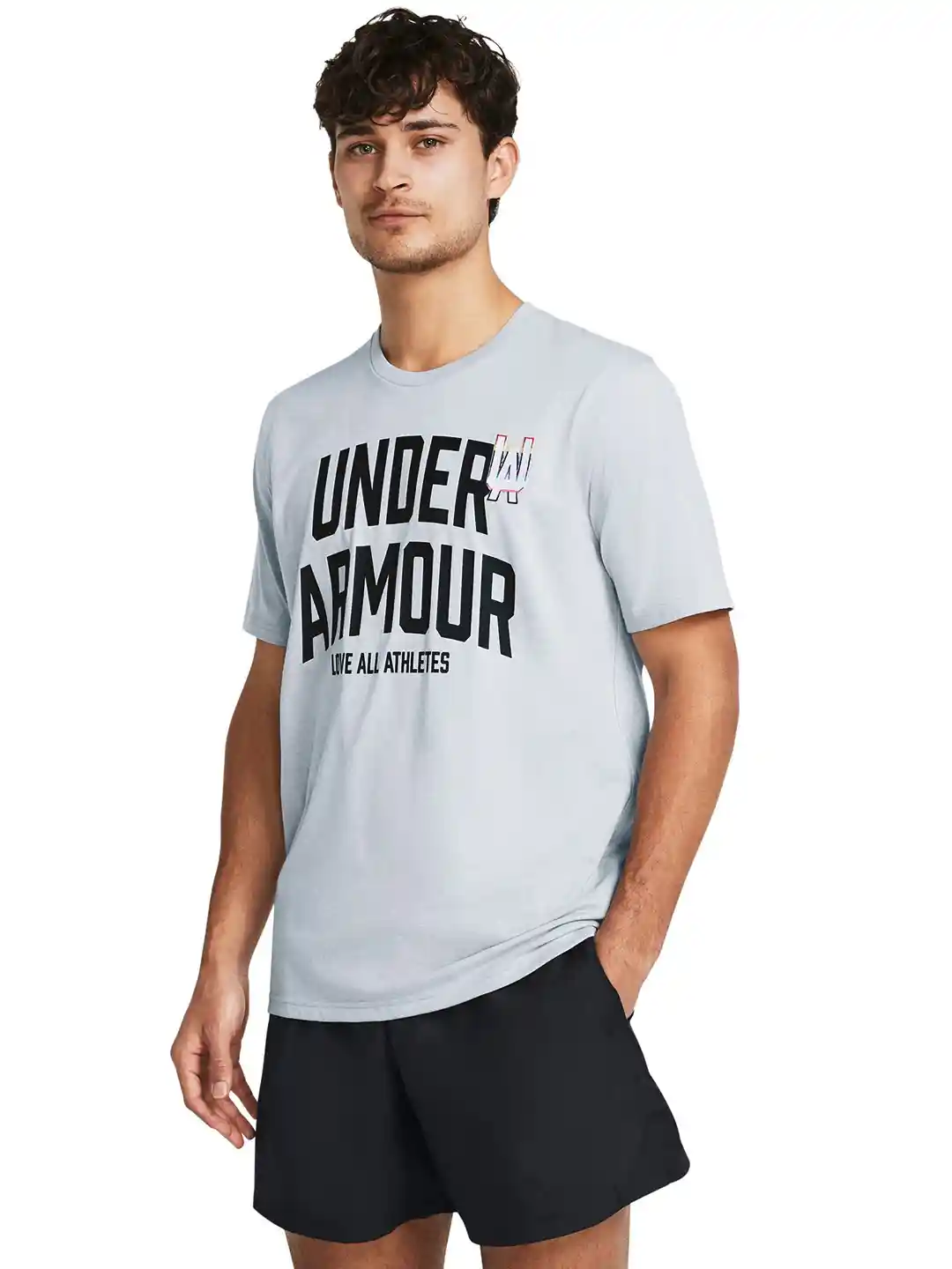 Buy UNDER ARMOUR PRIDE Short Sleeve Brand Logo Printed Sports T