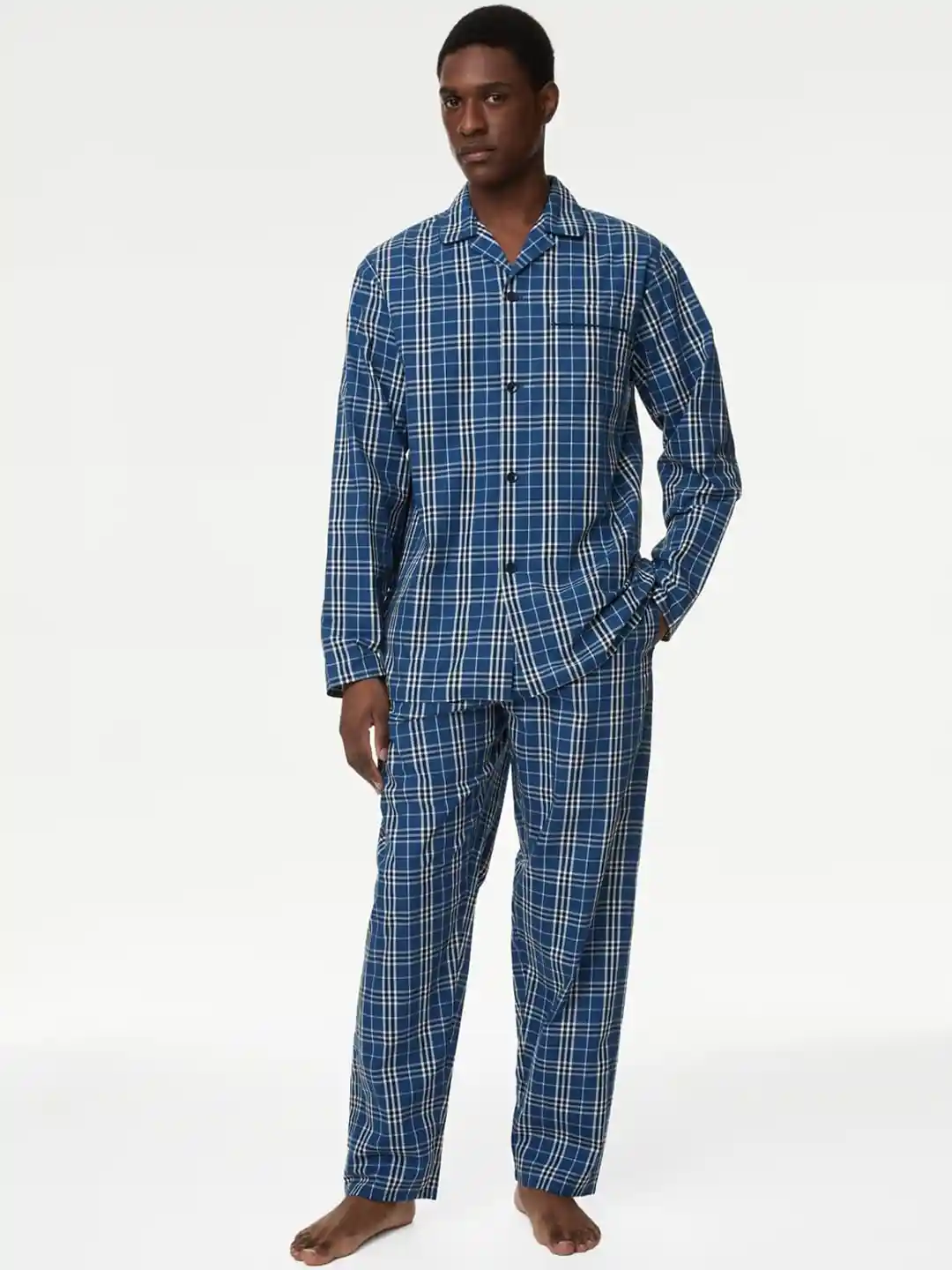 Buy Marks Spencer Men Checked Pyjama Set Night suits for Men